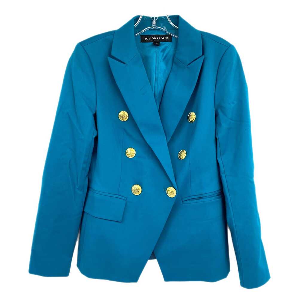 Boston Proper Teal Blue Blazer | Size 8